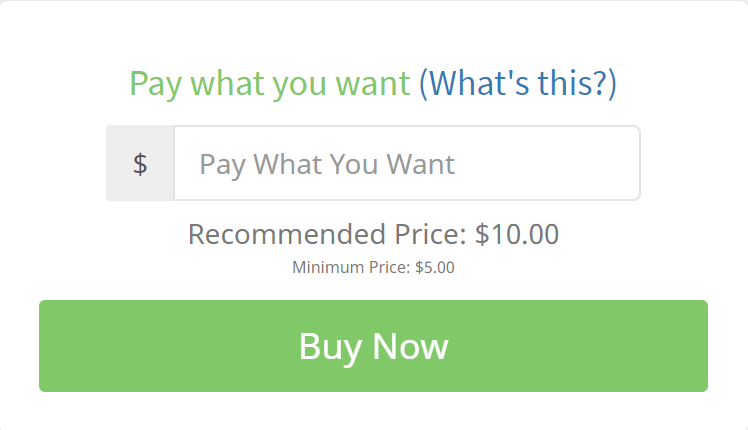Pay What You Want Interface