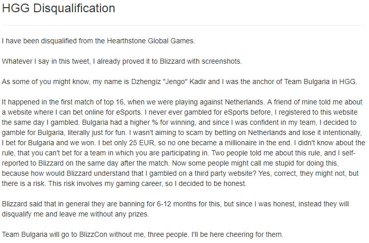TwitLonger de Jengo sobre su situación TwitLonger de Jengo sobre su situación