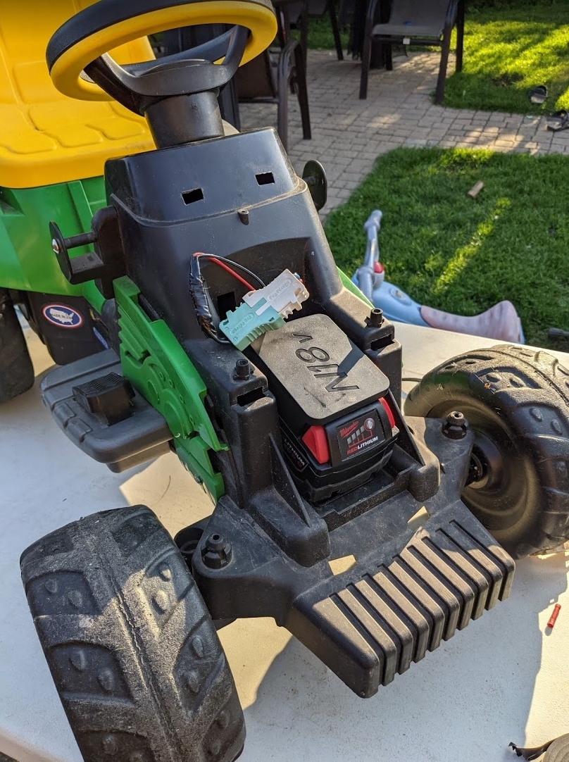 Peg Perego Power Wheels Quick Disconnect for 18v Li-ion Lithium
