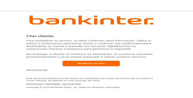 ⭐ Bankinter ES 2025 ⭐ { Fresh INBOX LETTER } ⭐ HighQuality ❤️