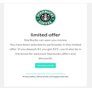 Starbucks Letter High Quality Send Inbox HTML