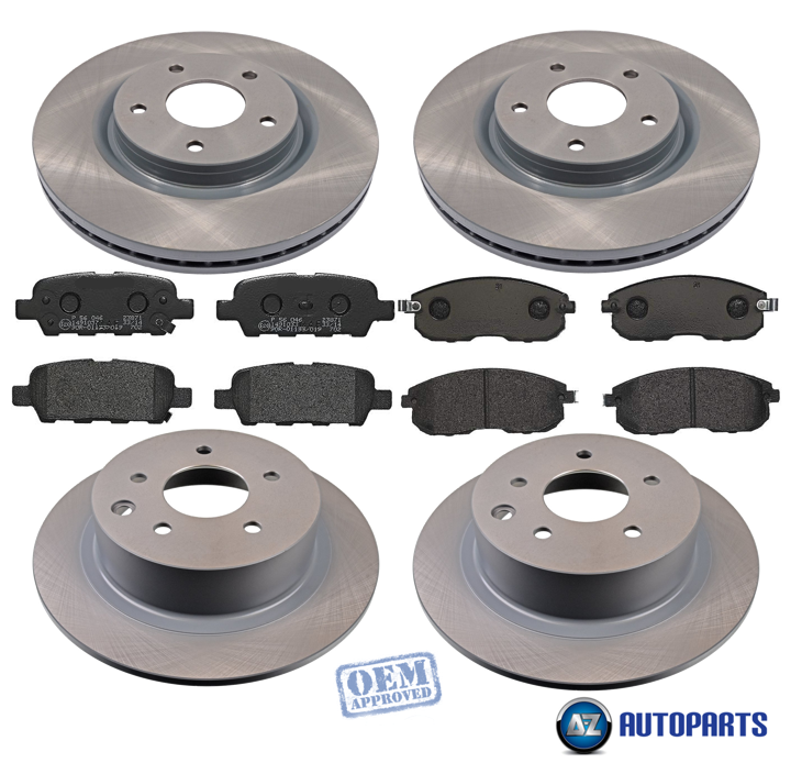 For Nissan Juke 1.5 DCi 1.6 20102014 Front & Rear Brake Discs & Pads Set eBay