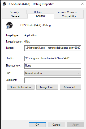 using obs studio command line
