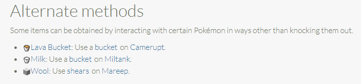 The Complete Pixelmon Drop List