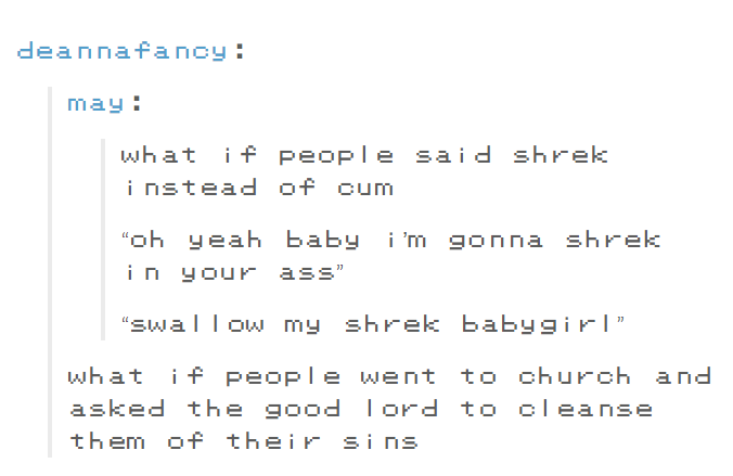 The Shrek trend went a bit too far : r/tumblr