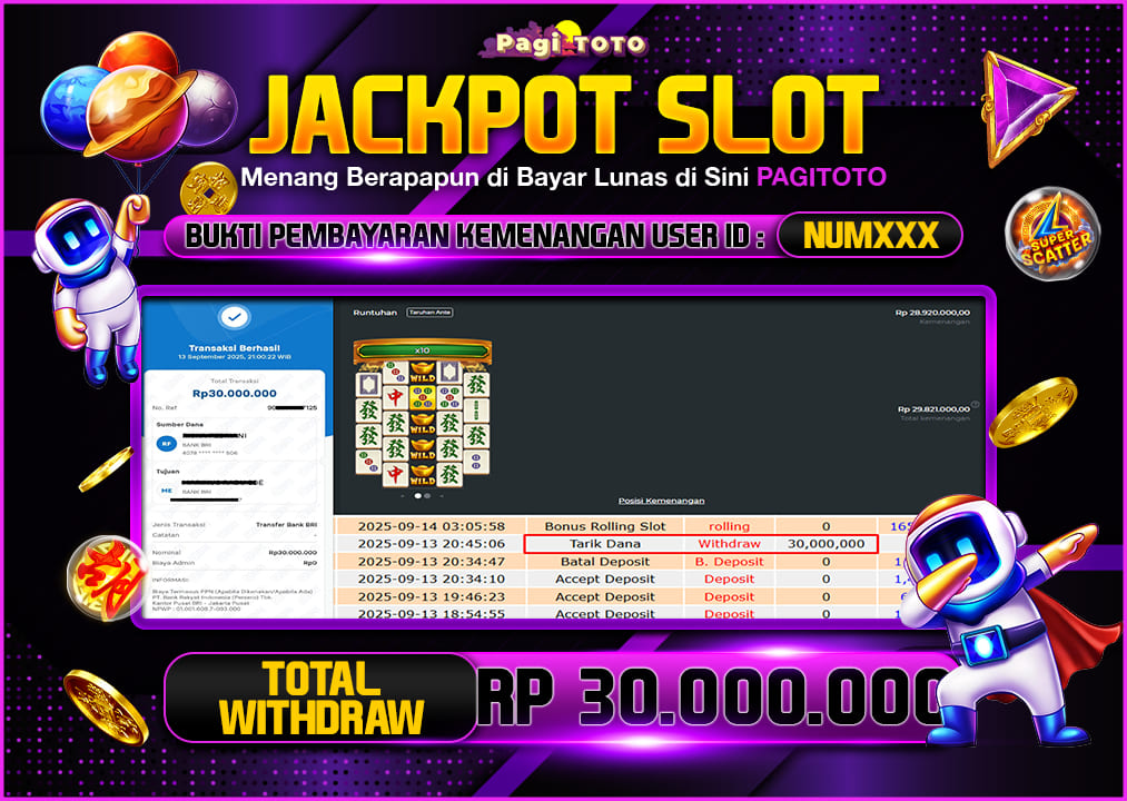 HAPPY JACKPOT MEMBER PAGITOTO Mahjong Wins 2 Rp30.000.000-, - LUNAS