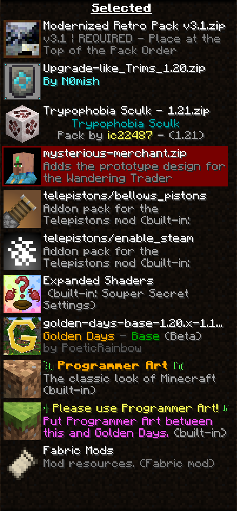 packs