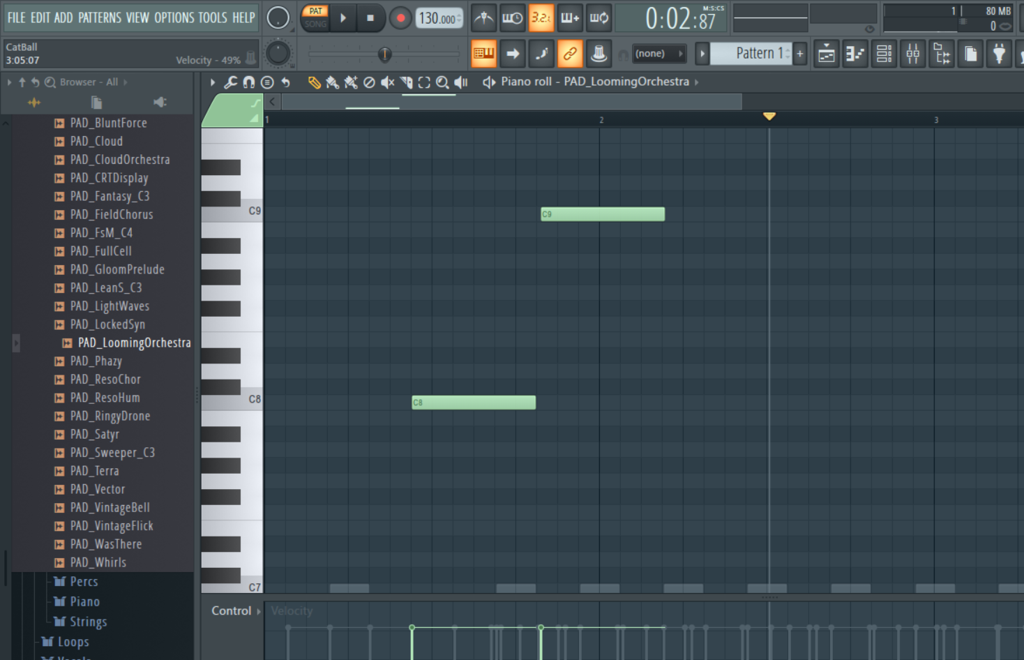 fl studio piano roll only plays one note
