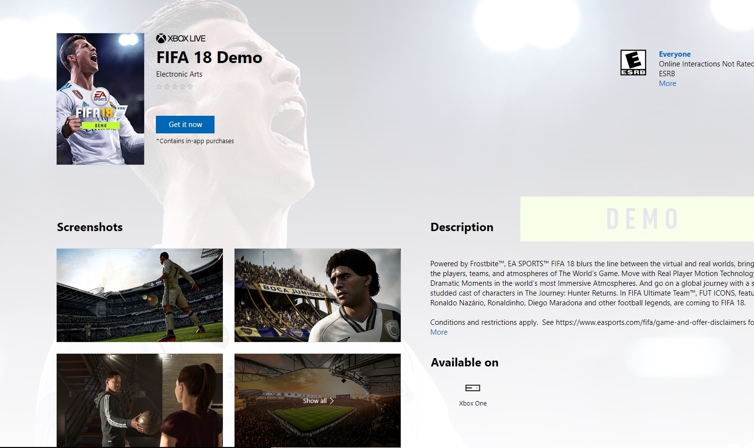 fifa 18 demo problems fifa 18 demo problems