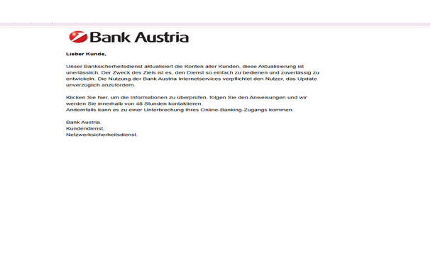Bank of AuStria ️ Letter High Quality Send Inbox HTML 2025 ✅