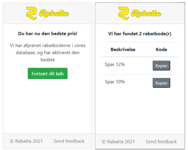 Sådan ser den nye version af Rabatta ud.