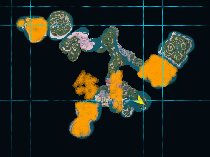 Fuack Habitat map in Palworld
