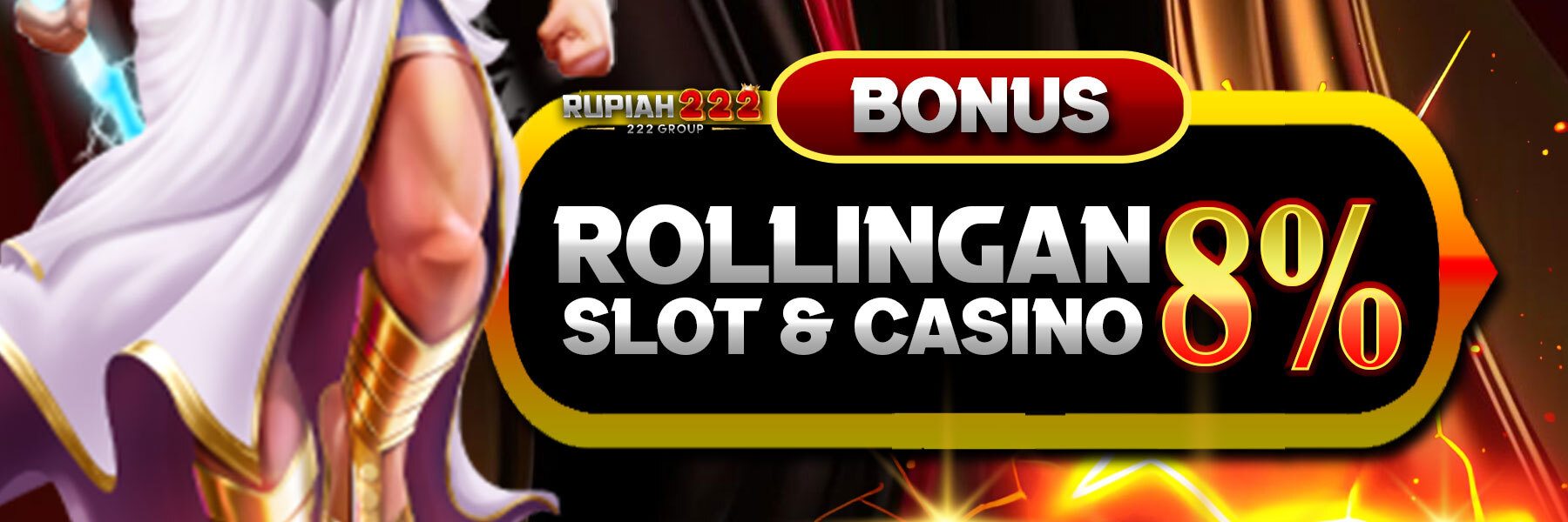 ROLLINGAN SLOT & CASINO 8%