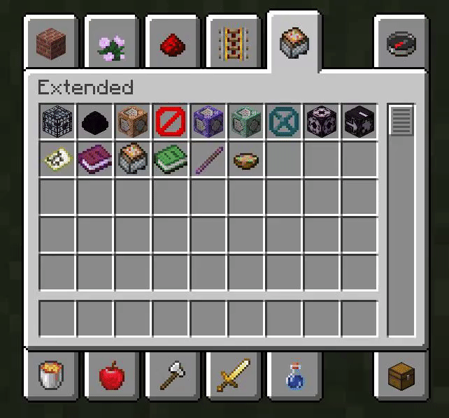 minecraft creative inventory