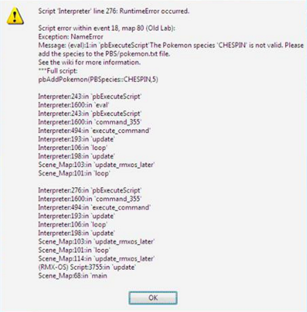 [PokeCommunity.com] Species in pokemon.txt is not valid