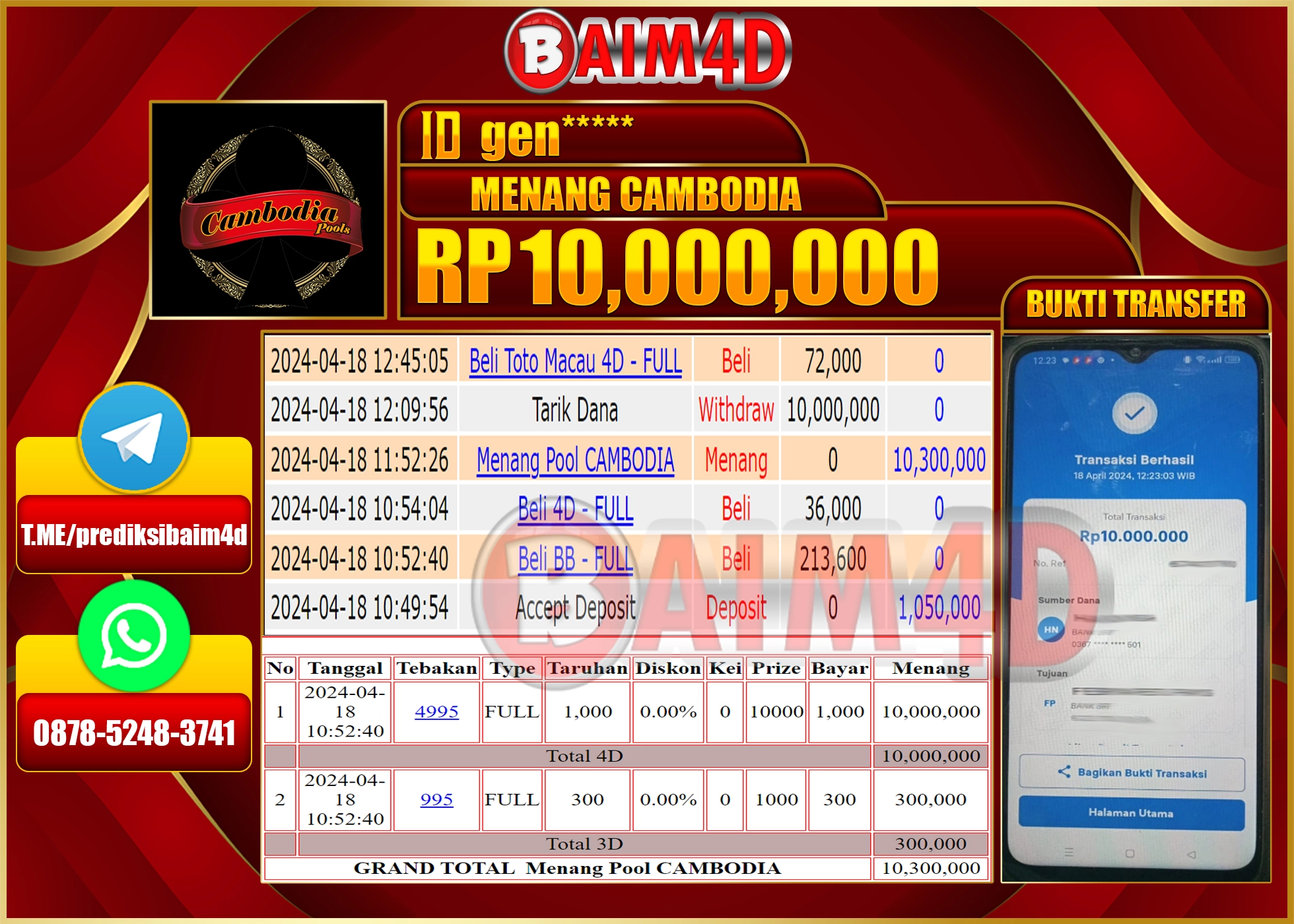 Dapatkan Pembayaran Kemenangan Cepat dan Tuntas di BAIM4D!