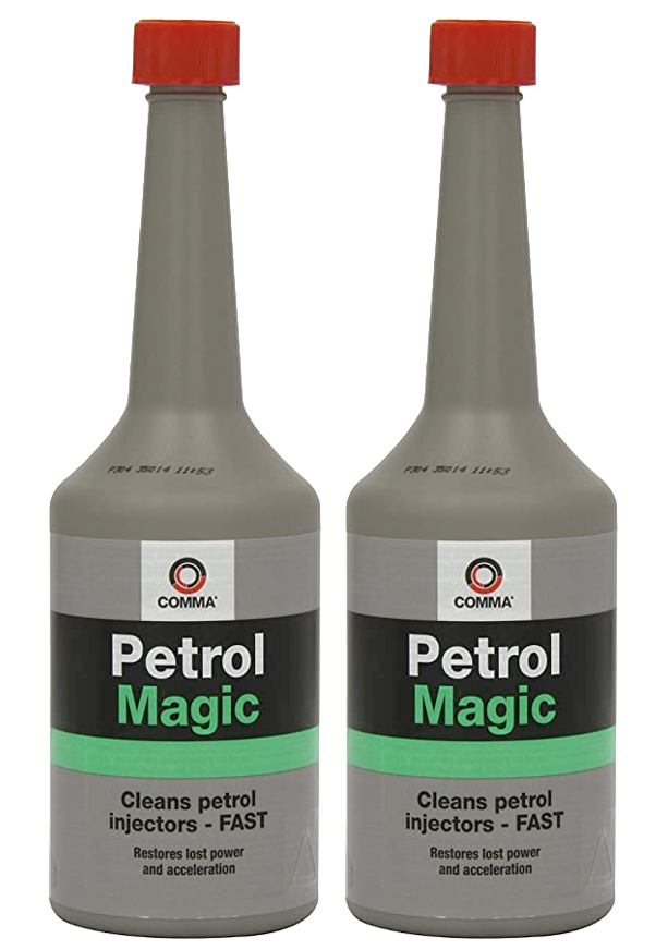 2x Comma Petrol Magic Injector & Fuel System Cleaner One Treatment