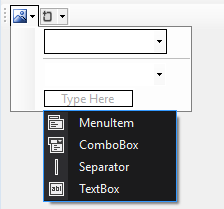 c# - How to add two ToolStripComboBox and Separator Horizontally to one ...