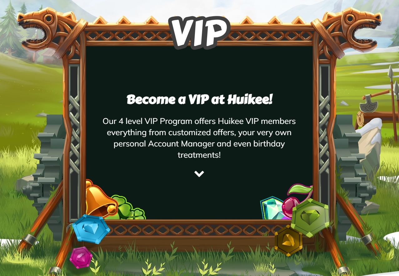 VIP program at Huikee