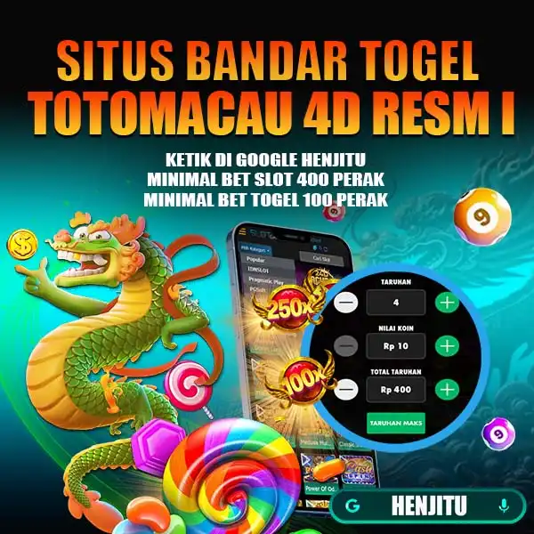 HENJITU: Situs Login Bandar Togel Toto Macau 4D Resmi Deposit 1 Detik