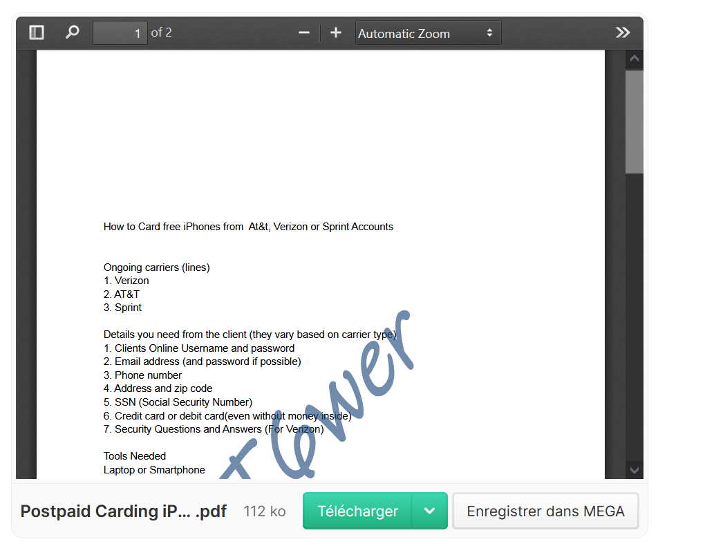 Postpaid Carding iPhones 📌Fresh-Method☑️-High-Quality-PDF-☑️Latest-