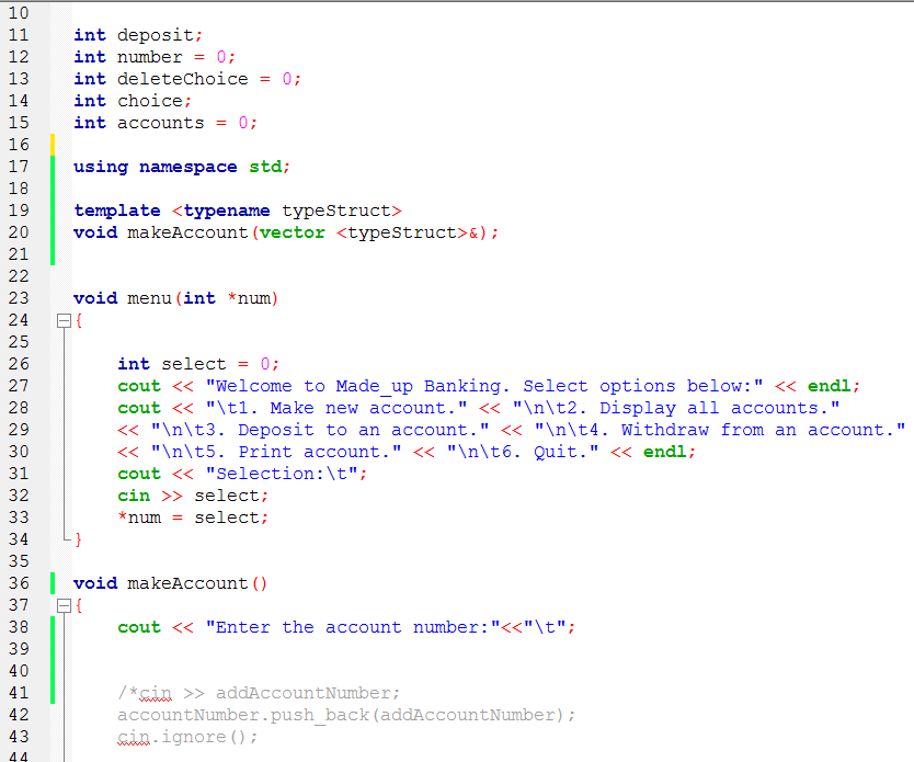 Solved Create a vector of the bank accounts. Each element of | Chegg.com