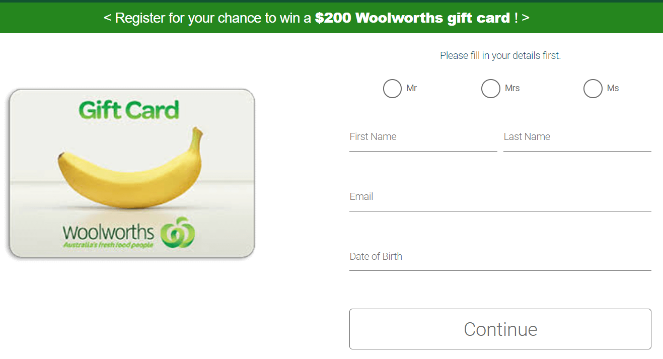 [SOI] AU | Woolworths Giftcard $200