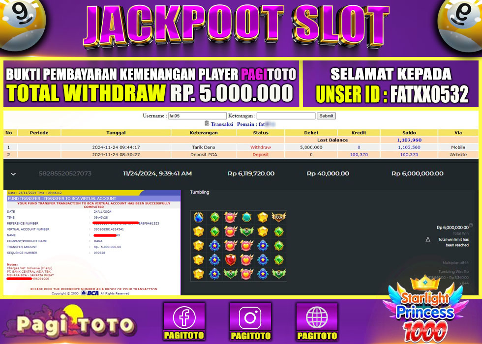 pagitoto-jackpot-slot-starlight-princess-1000--rp5000000--lunas