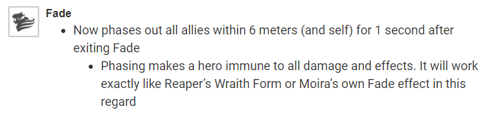 Overwatch Moira buffs reverted.