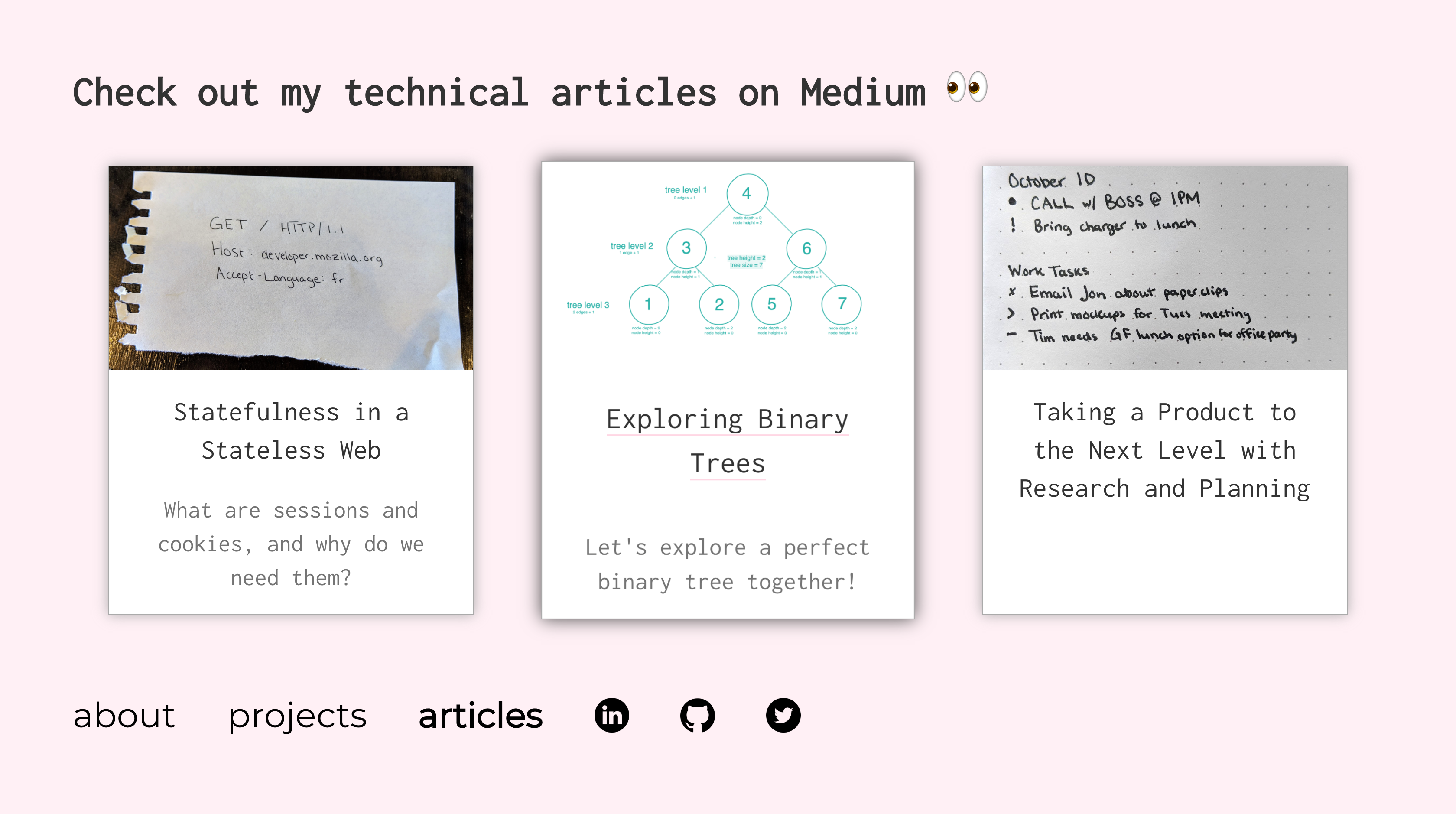 Articles Page