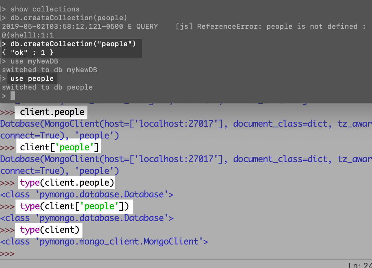 python start mongodb server