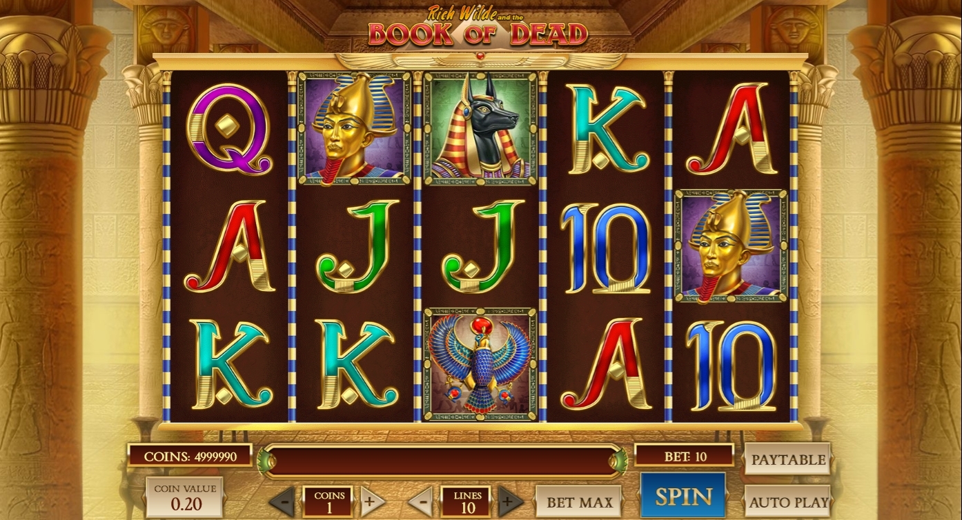 Book of Dead est l'un des meilleurs jeux de machines à sous auxquels vous pouvez jouer au Casino Neon54