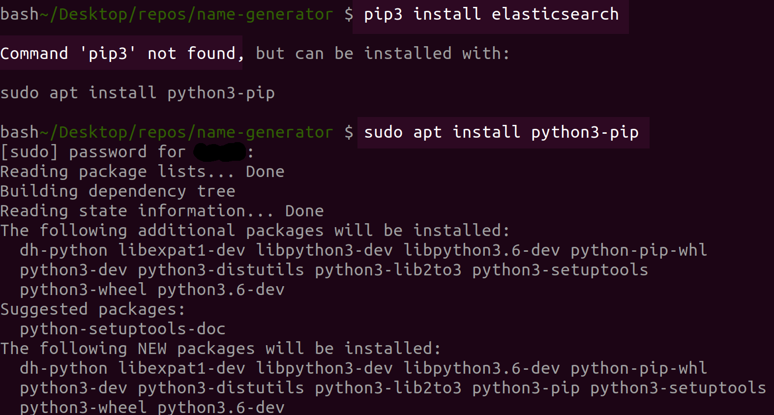 Install Python Elasticsearch