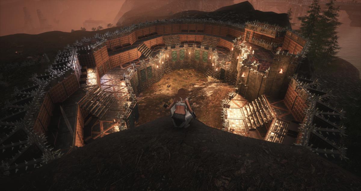 Battle arena i built with a fully upgraded Ymir Altar r/ConanBaseBuilds