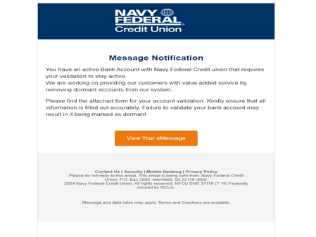 ✔️ Navy Federal Credit Union Letter Inbox To All 2025 ☑️