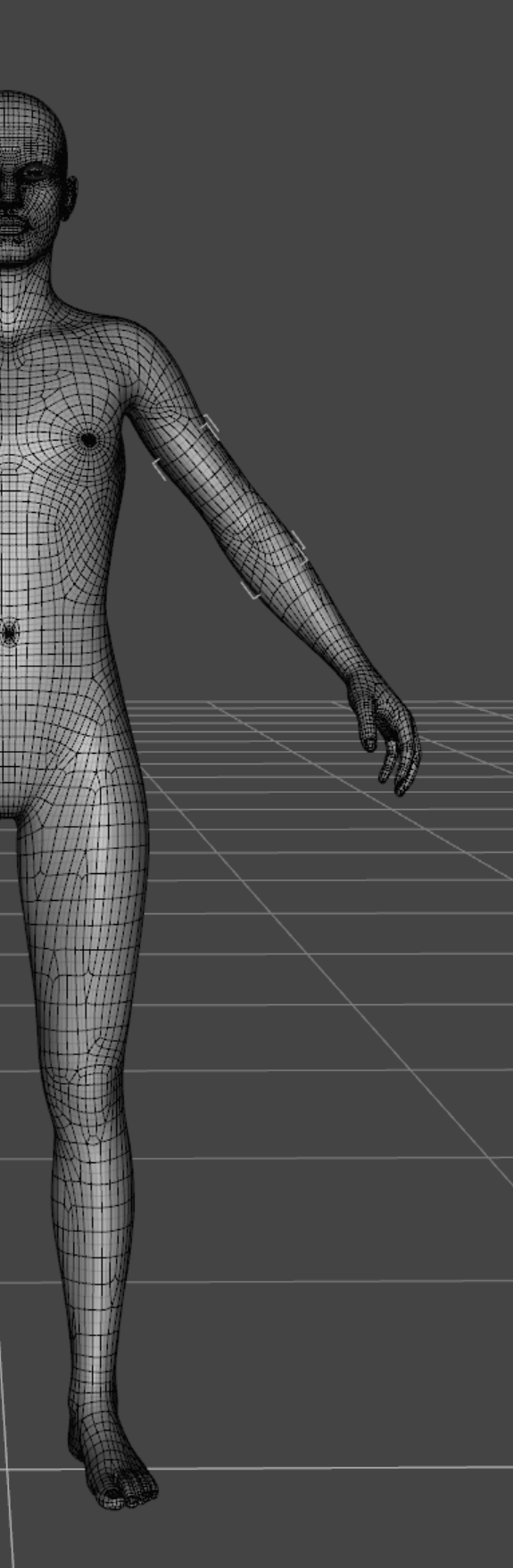 Male mannequin in T-pose 3D model | CGTrader