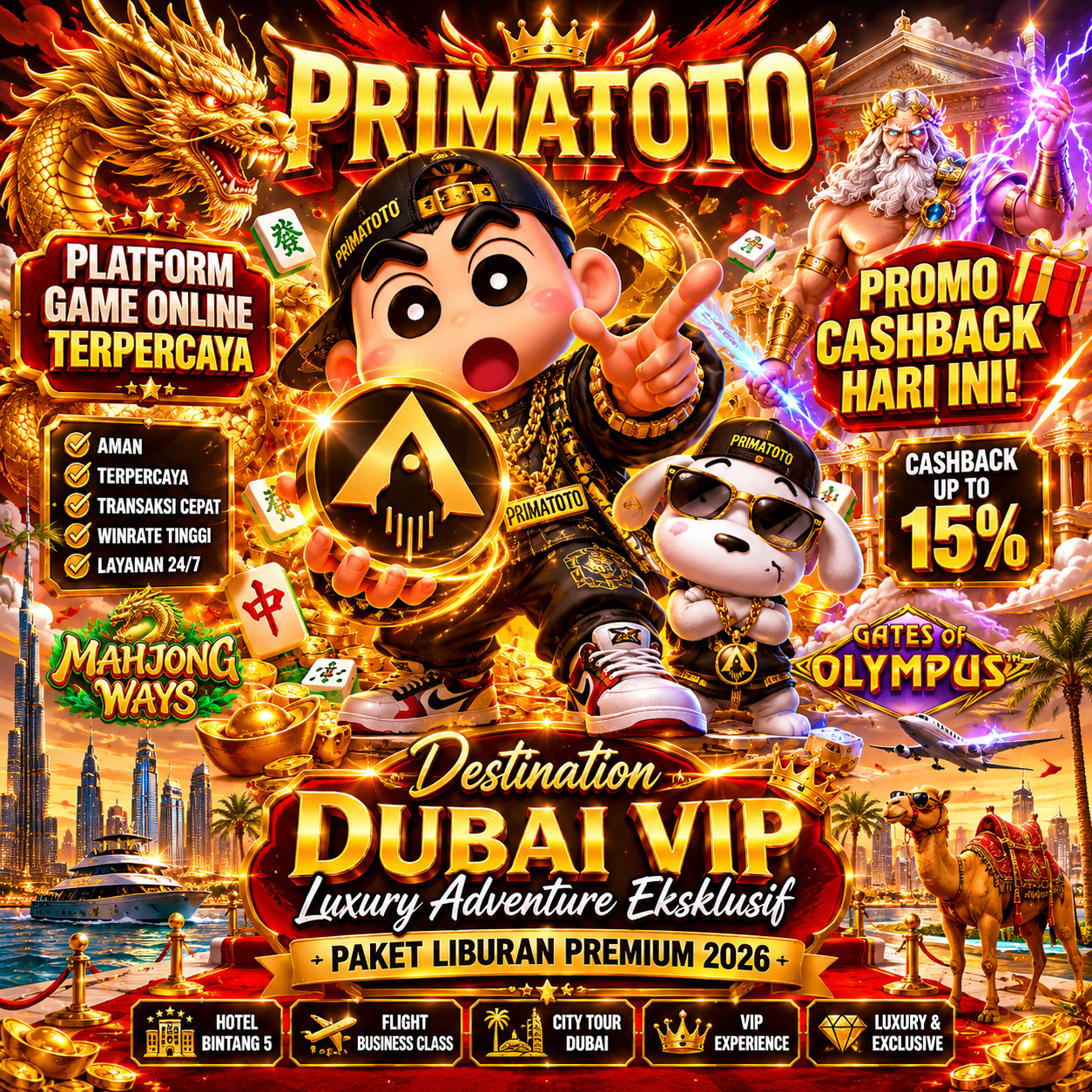 Galeri foto PRIMATOTO Destination Dubai VIP Luxury Adventure Eksklusif Paket Liburan Premium 2026 di BALI