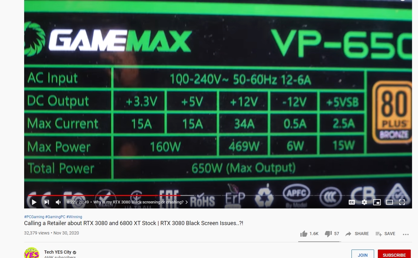 Power Supply 600W Semi Modular 80+ Bronze, GAMEMAX VP-600-M-RGB () User  Reviews - PCPartPicker