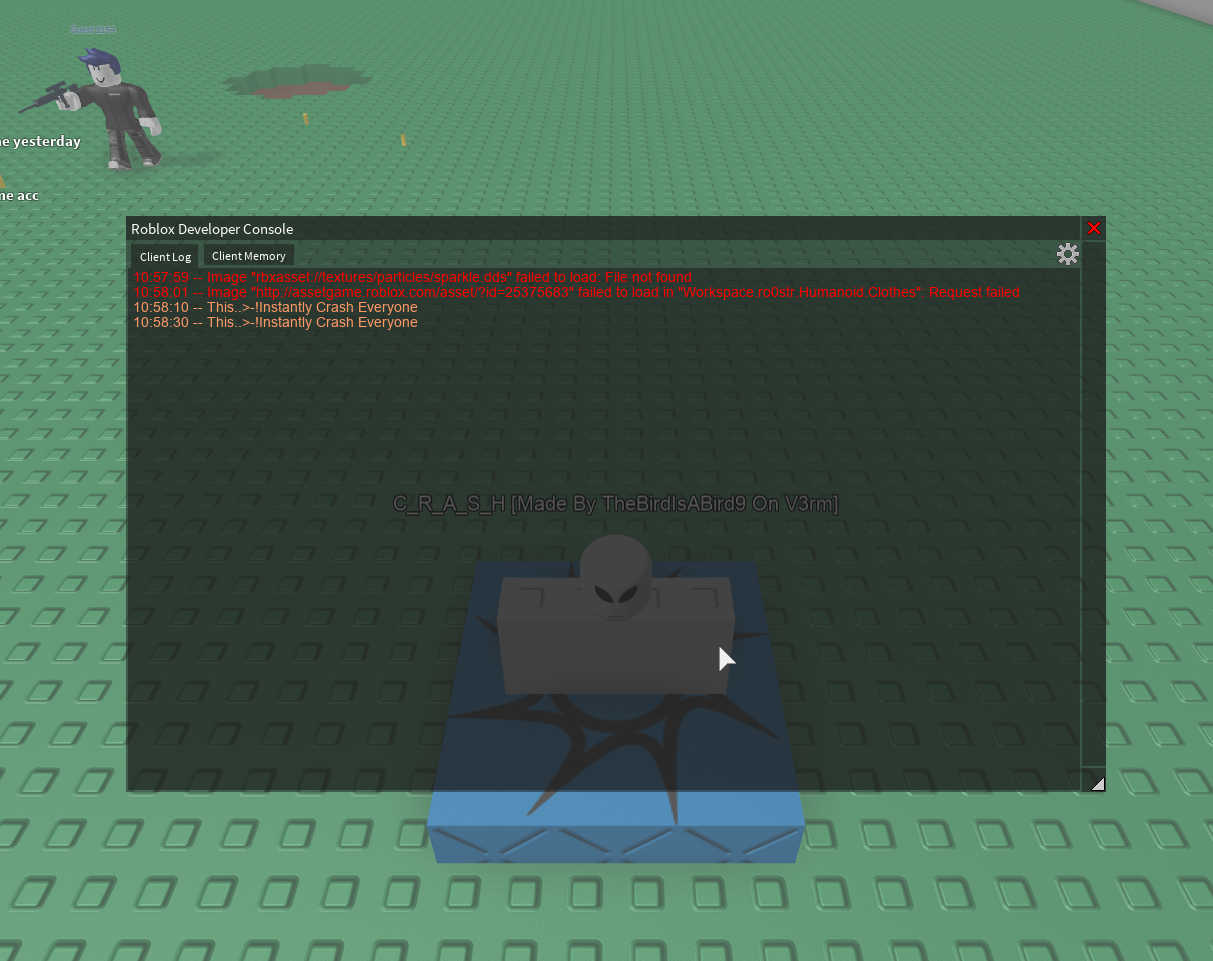 Release Roblox Crash Script Lua Updated Now Fixed Errors Work - roblox crash other players v3rm
