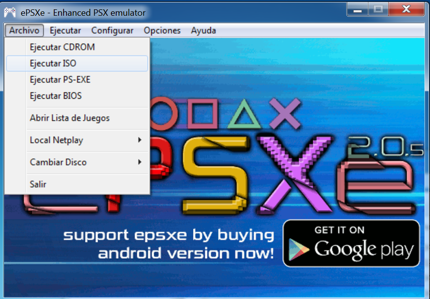 Descargar ePSXe Emulador de PS1 ultima version configurado 