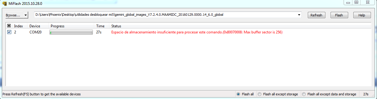 Espacio De Almacenamiento Insuficiente Para Procesar Este Comando Windows Insta