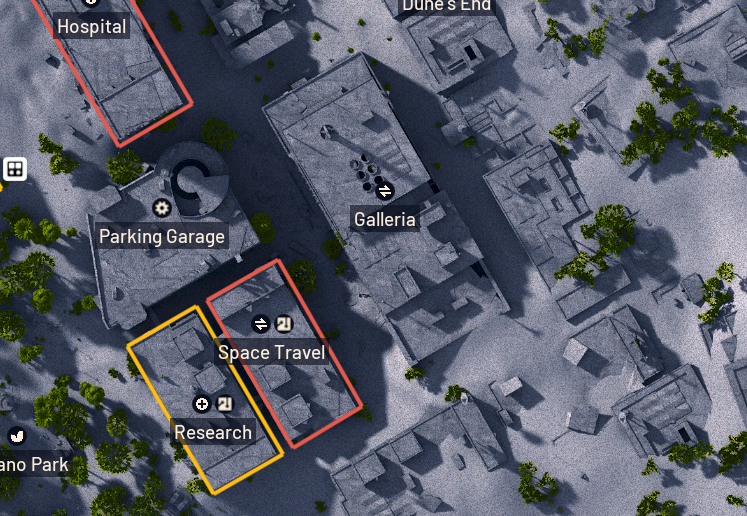 Eyes in the Sky ARC Raiders Galleria Buried City scanner map location