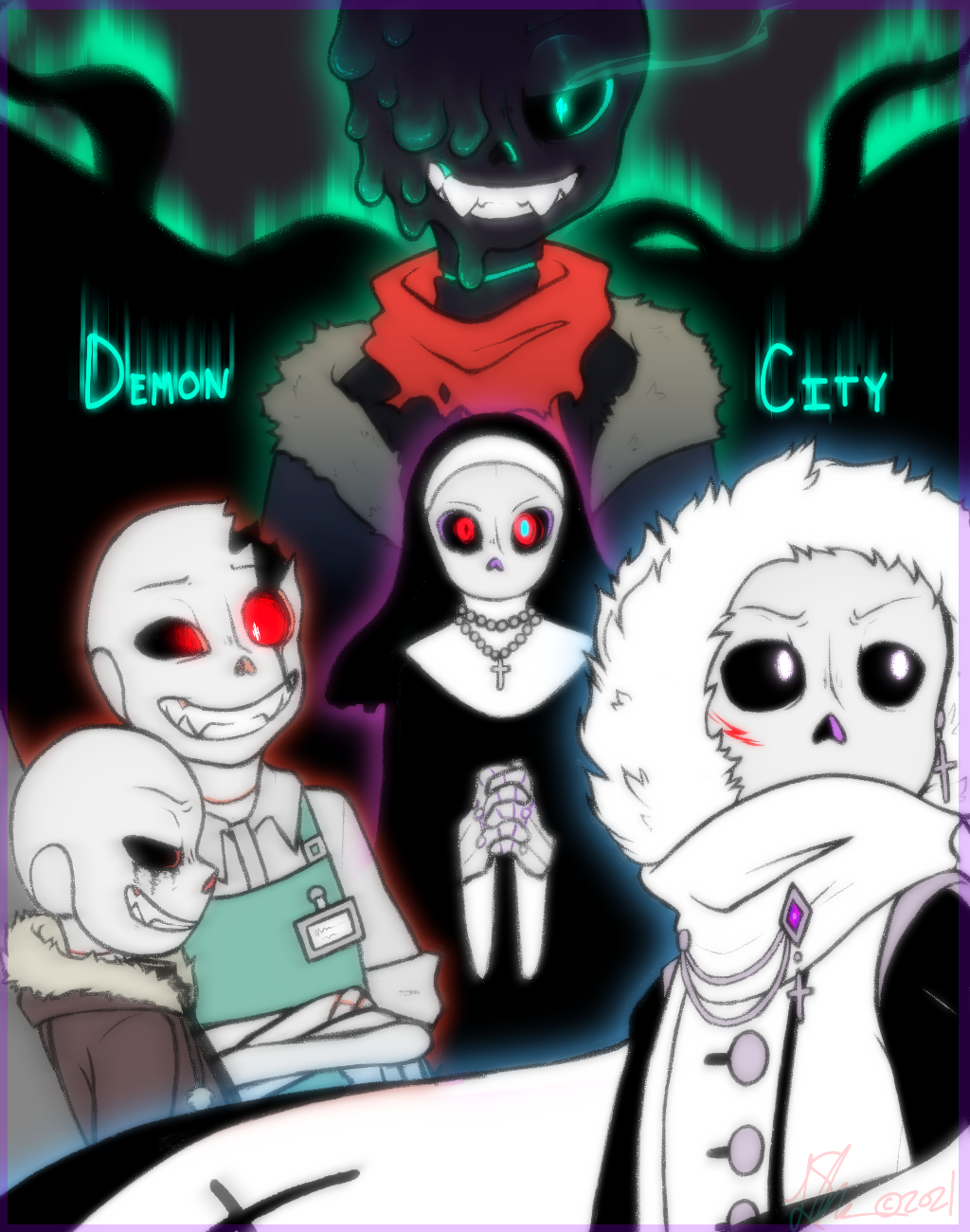 Demon City - Chapter 1 - dustsanses - Undertale (Video Game