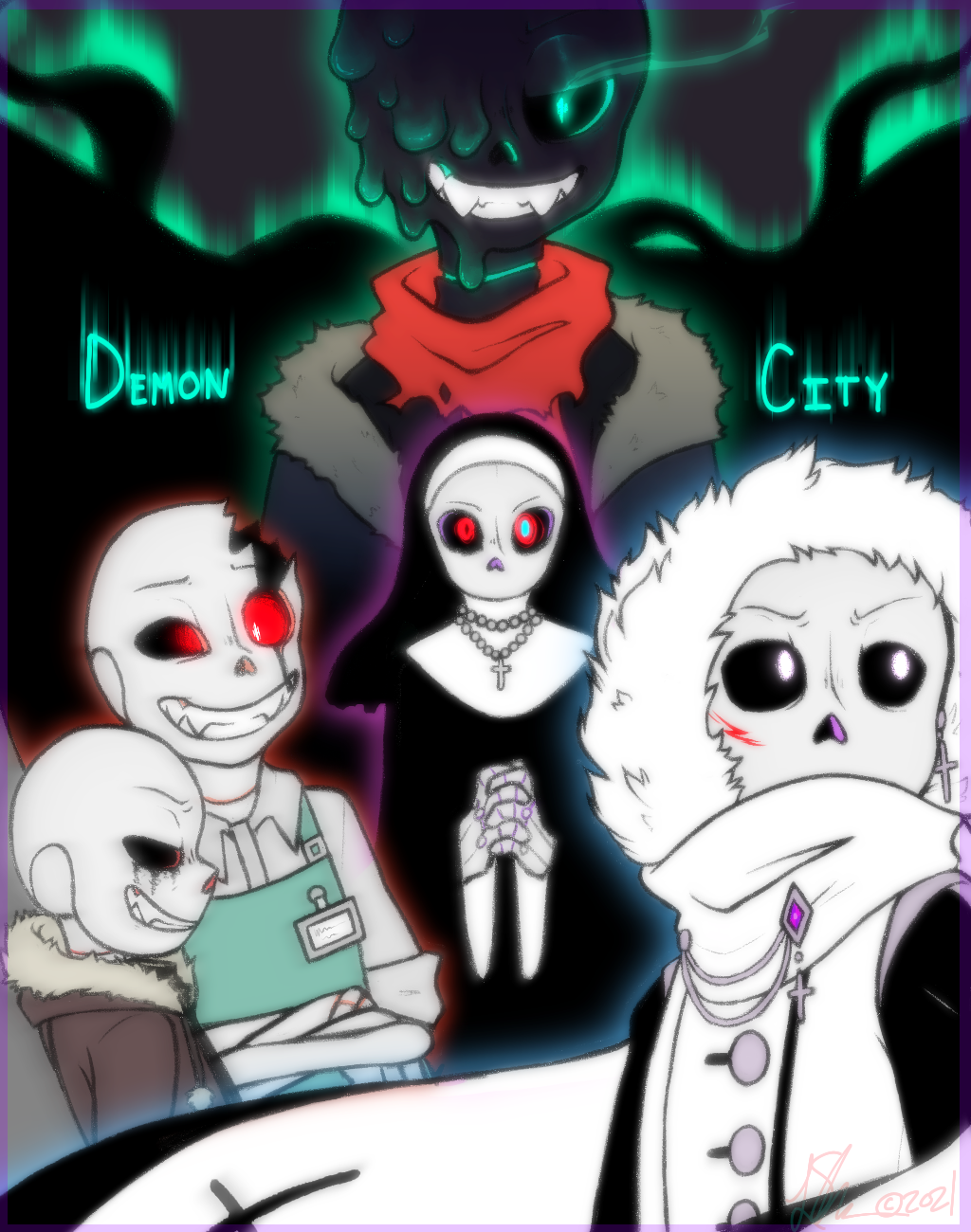 Demon City - Chapter 9 - dustsanses - Undertale (Video Game