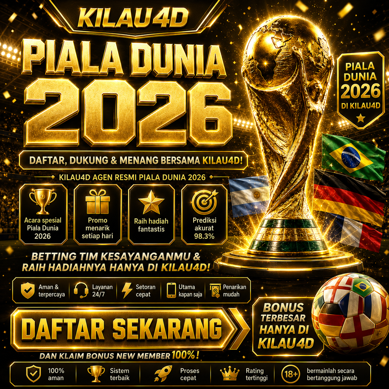 KILAU4D GRATIS Portal Informasi Piala Dunia 2026 Live Streaming HD