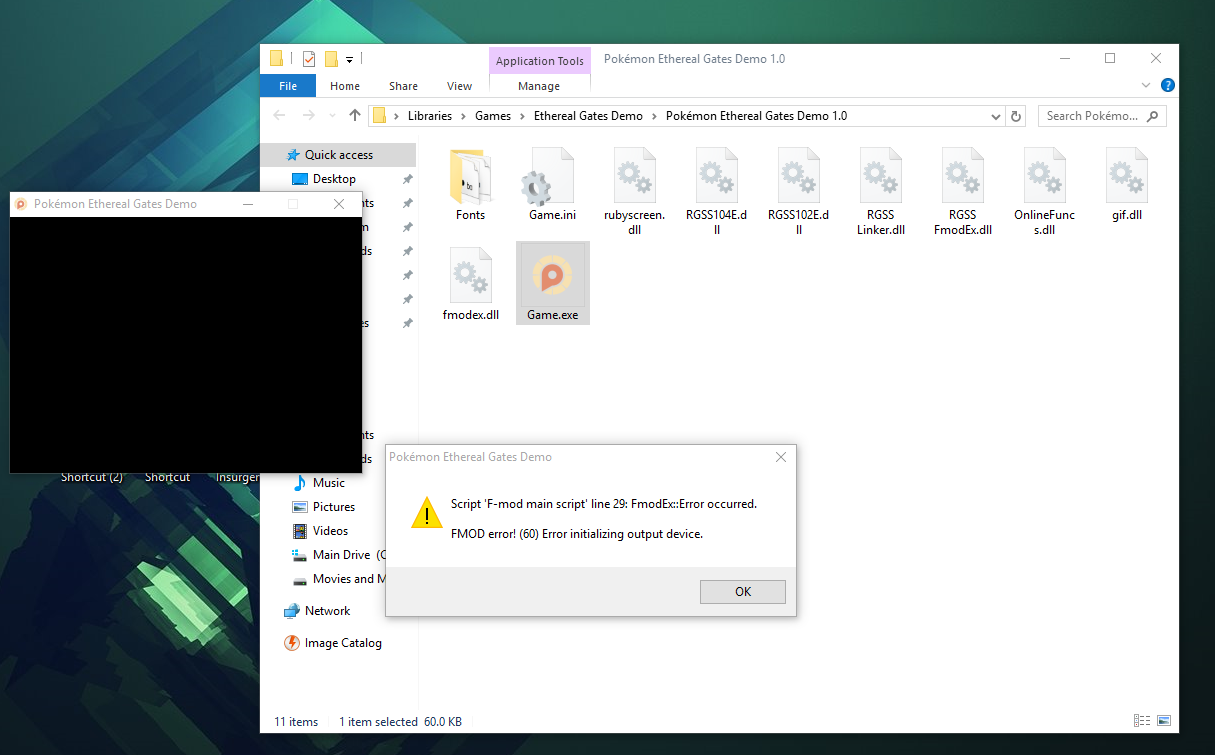 Game won't launch, redownloaded and extracted game twice, same error