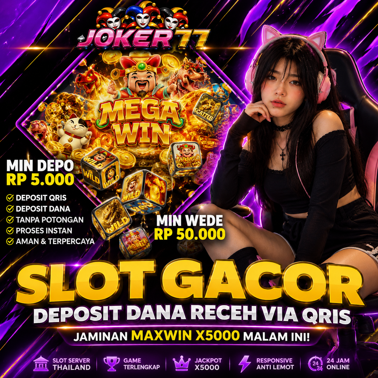 JOKER77 : Situs Hoki Judi Slot Online Gacor & Link Slot88 Server Idaman Mudah Maxwin Hari Ini 2026