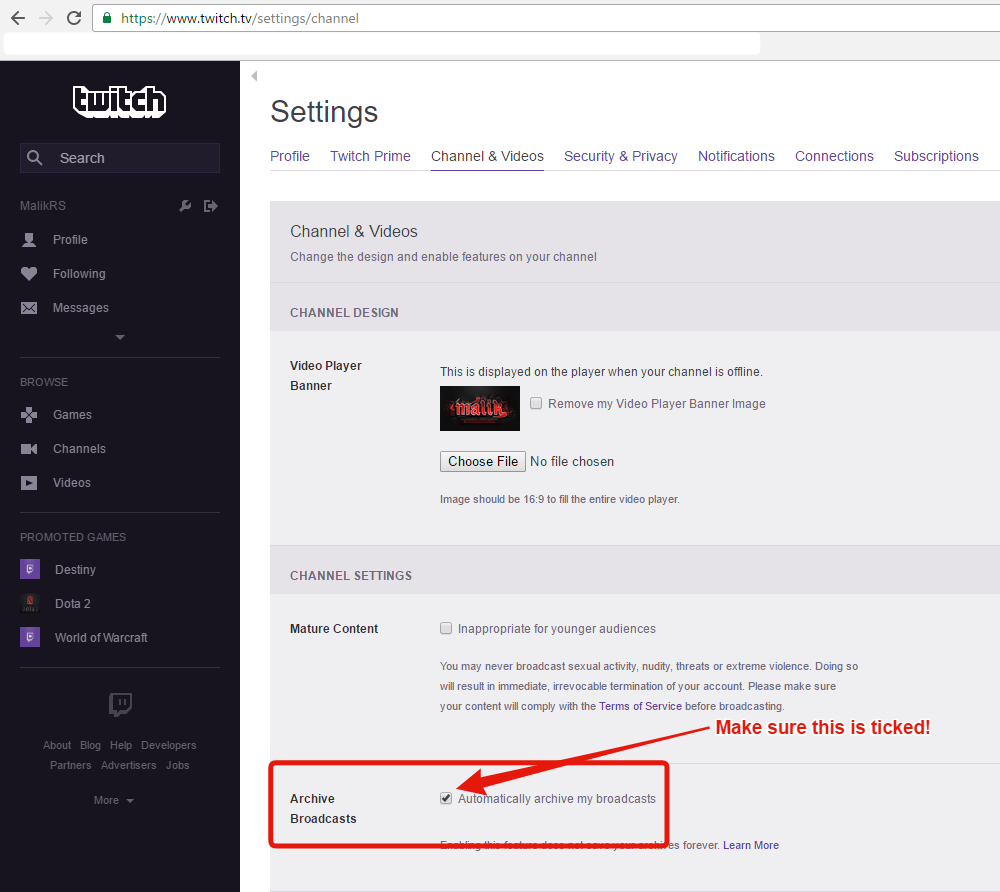 IMPORTANT FOR ALL HOSTS: Twitch Previous Broadcasts D07d7d21b4996700f7ebda67d72ddb16