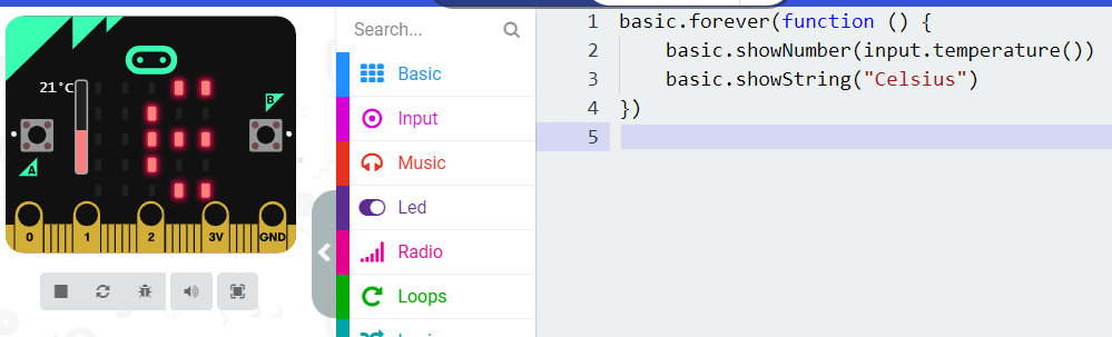 Microbit: Sensors control using JAVAScript - Karate Coder