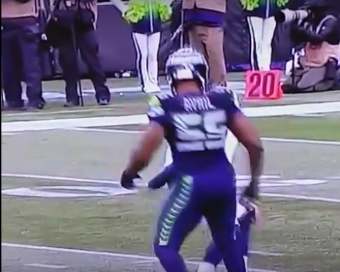 Johnny Hekker Shoves Cliff Avril & Then Cowers in Fear of Seahawks, Rams  vs. Seahawks